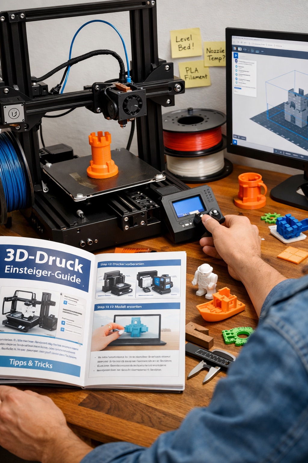 Eindruck aus dem Workshop Einstieg in den 3D-Druck, Bild 1