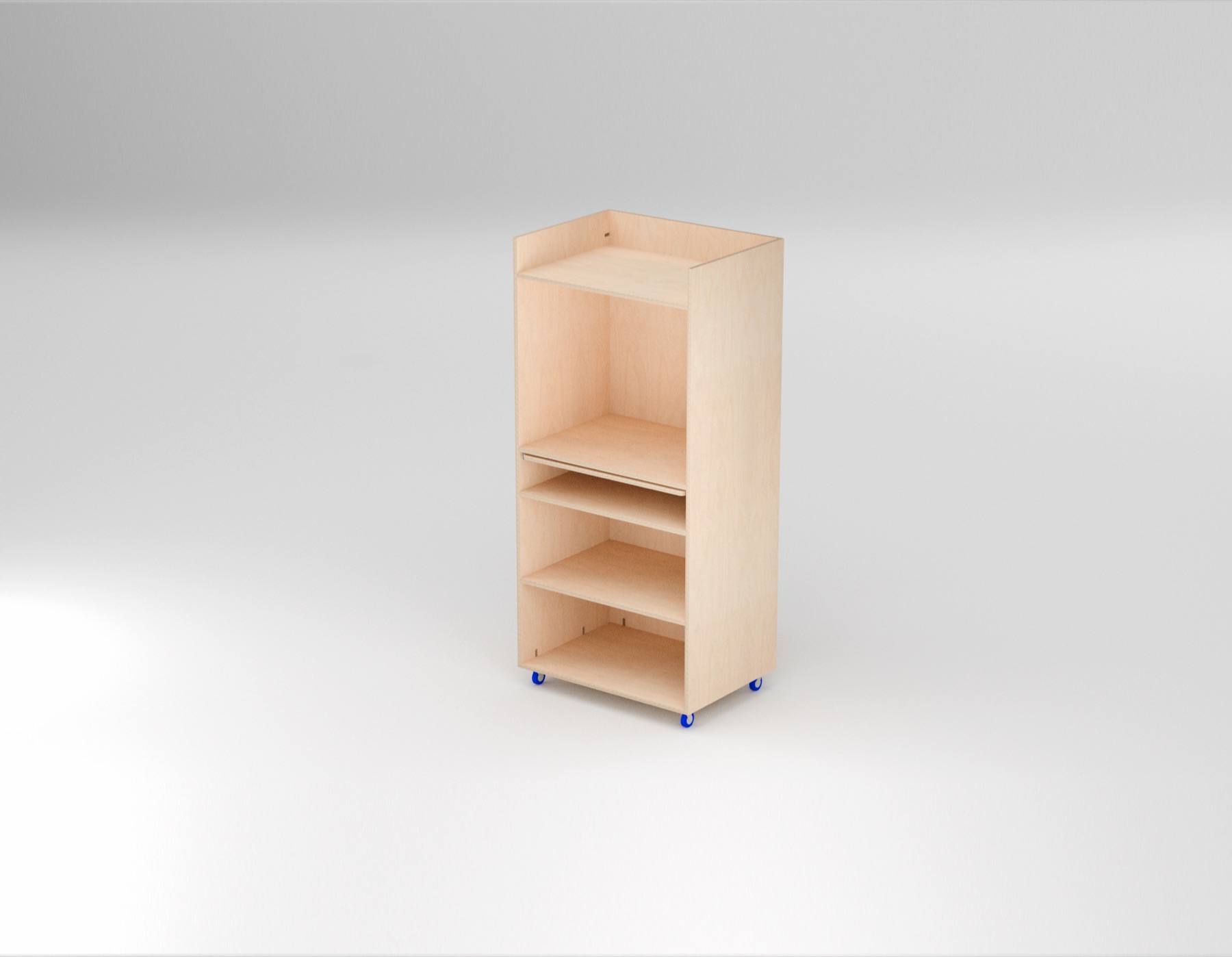 Rollbarer Arbeitsschrank Elaris – Ansicht 1